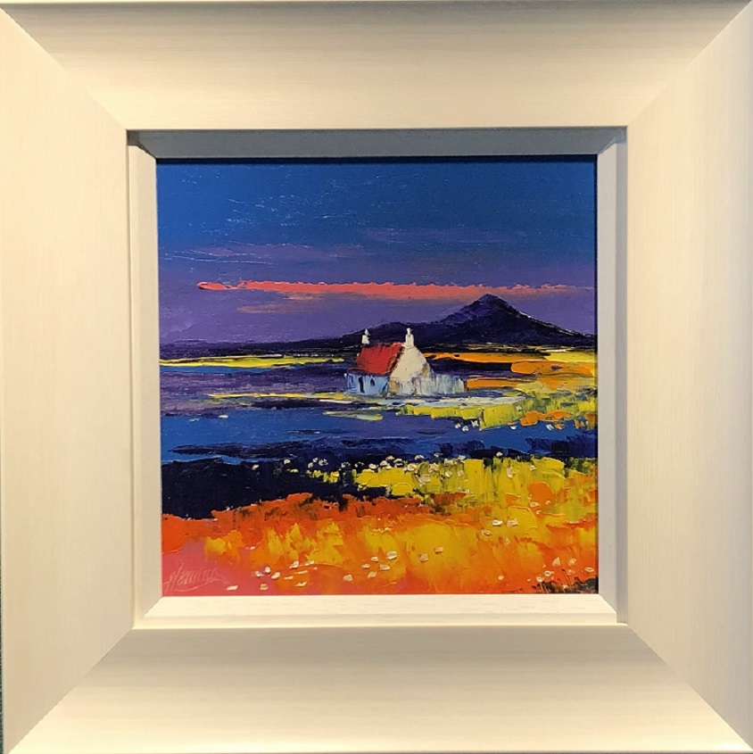 Sunset Light With Cottage